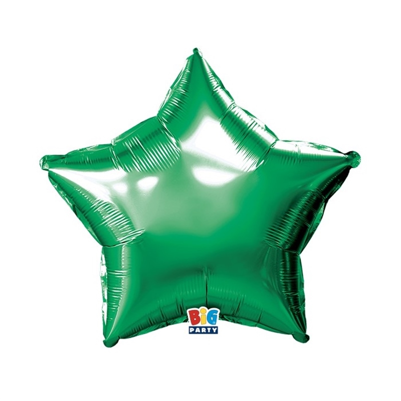 Palloncino Foil Stella 18" Verde Metal