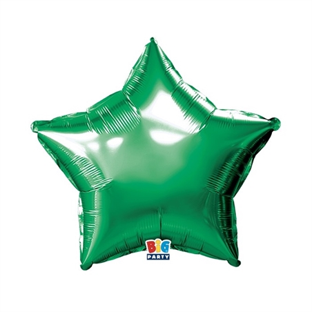 Palloncino Foil Stella 18" Verde Metal