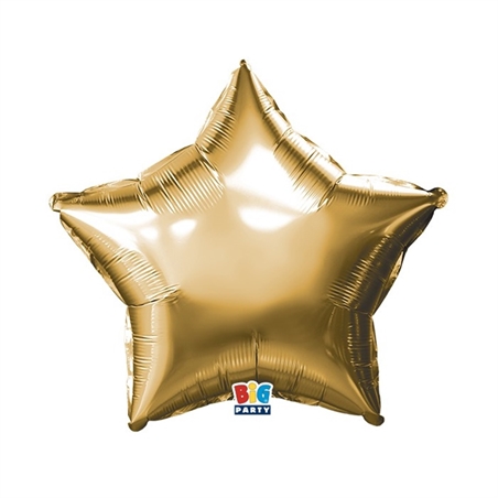 Palloncino Foil Stella 18" Oro Metal