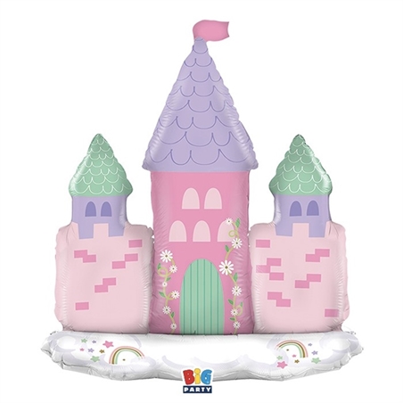 Palloncino Foil Stand Up 96 x 95 cm Castello Principessa