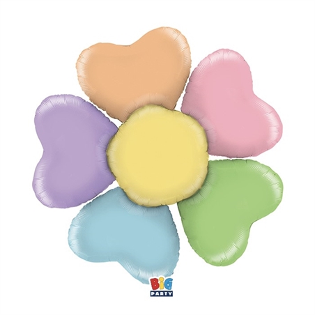 Palloncino Foil a Forma 108 x 102 cm Rainbow Flower