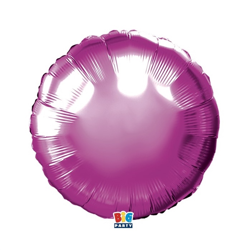 Palloncino Foil Tondo 18" Fuxia Metal