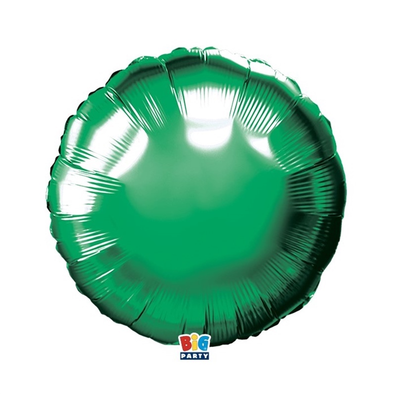 Palloncino Foil Tondo 18" Verde Metal