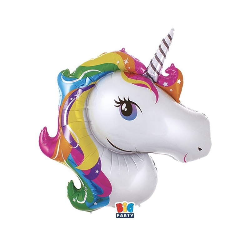 Palloncino Foil Maxi a Forma 96 x 114 cm Unicorno