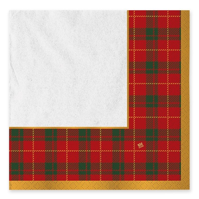 20 Tovaglioli 33 x 33 cm Tartan