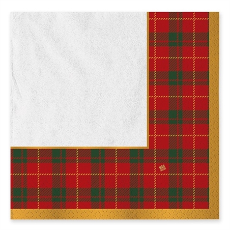 20 Tovaglioli 33 x 33 cm Tartan