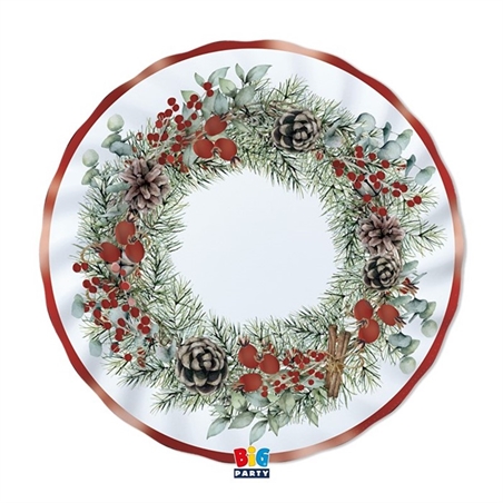 6 Piatti Ø 20 cm Christmas Joy