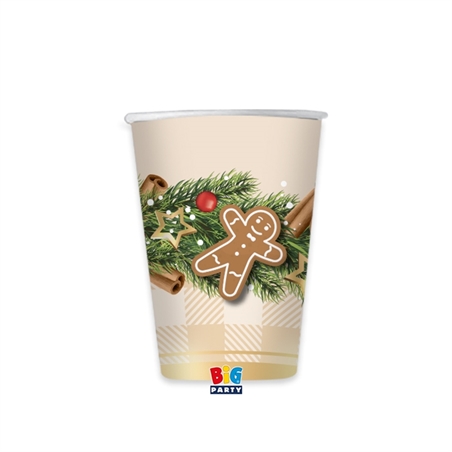 6 Bicchieri 200 cc Gingerbread