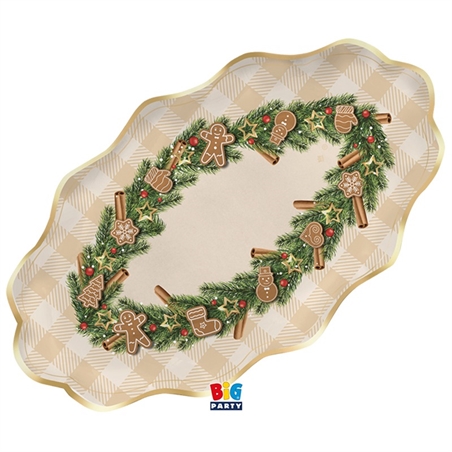 2 Raviere 36 x 20 cm Gingerbread