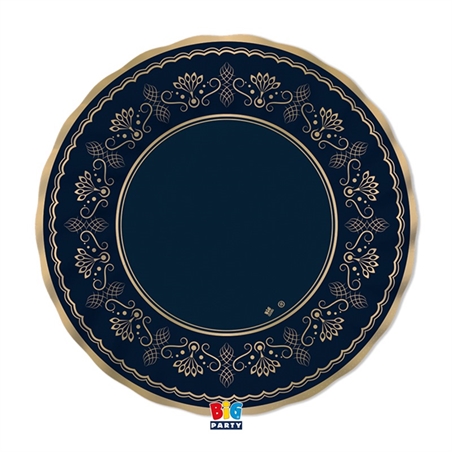 6 Piatti Ø 30 cm Royal Blue Gold