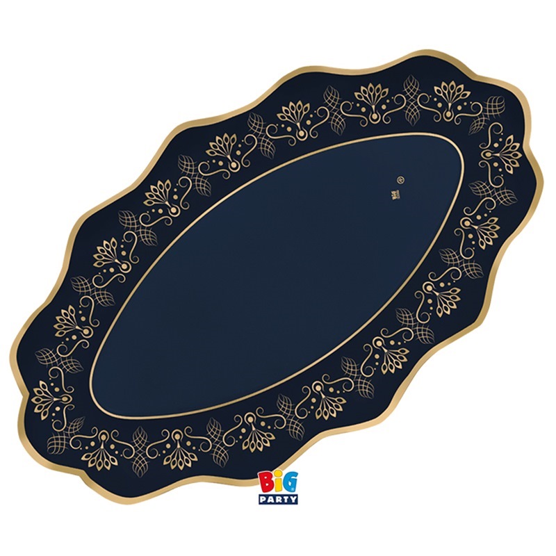 2 Raviere 36 x 20 cm Royal Blue Gold