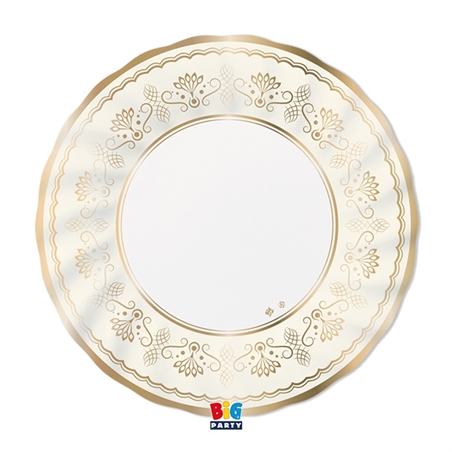 6 Piatti Ø 30 cm Royal Ivory Gold