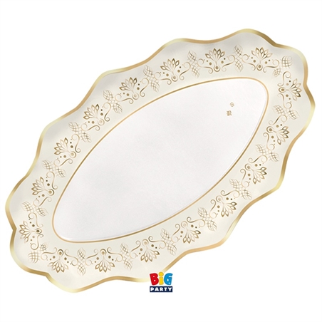 2 Raviere 36 x 20 cm Royal Ivory Gold