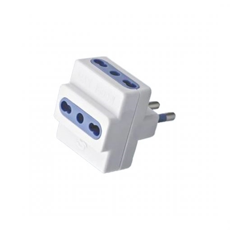 Adattatore Spina 16A 3 Prese 10/16A Bipasso
