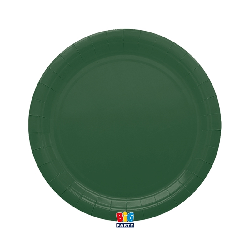 25 Piatti Ecolor Ø 24 cm Verde Foresta