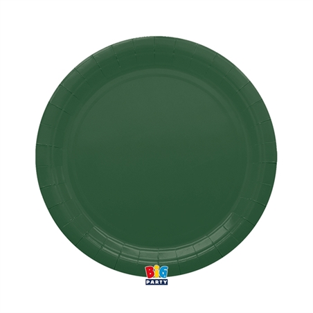 25 Piatti Ecolor Ø 24 cm Verde Foresta