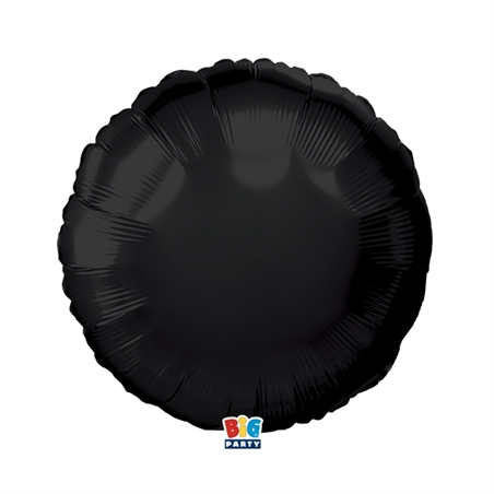 Palloncino Foil Tondo 18″ Nero Metal