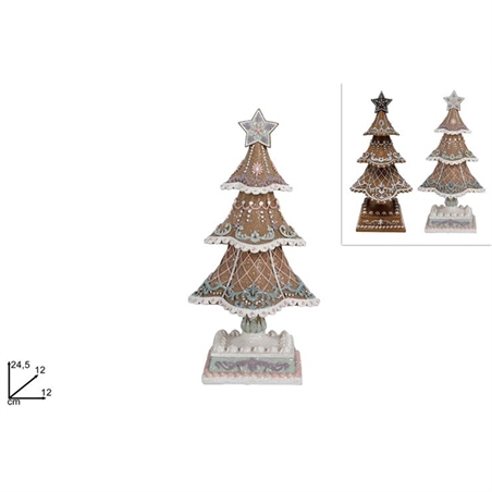 Albero Di Natale 24,5 Cm Decoro Biscotto