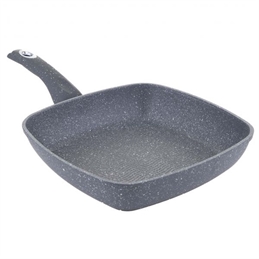 GRAN PIERRE BISTECCHIERA IN ALLUMINIO ANTIADERENTE EFFETTO STONE 25CM