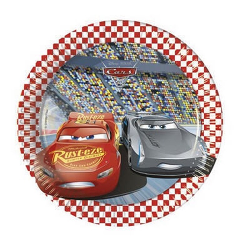 Piatti 19,5 cm Cars 3 8 pezzi
