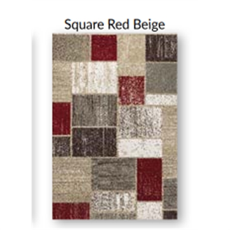 Tappeto Square Red Beige 133x190