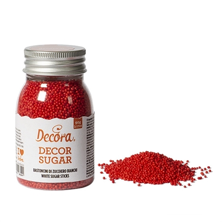 Perline di Zucchero Rosse 90 grammi