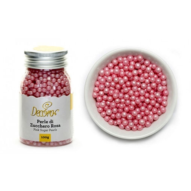 Perle di Zucchero Rosa 100 grammi