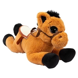 Peluche Cavallo con sella 80 cm