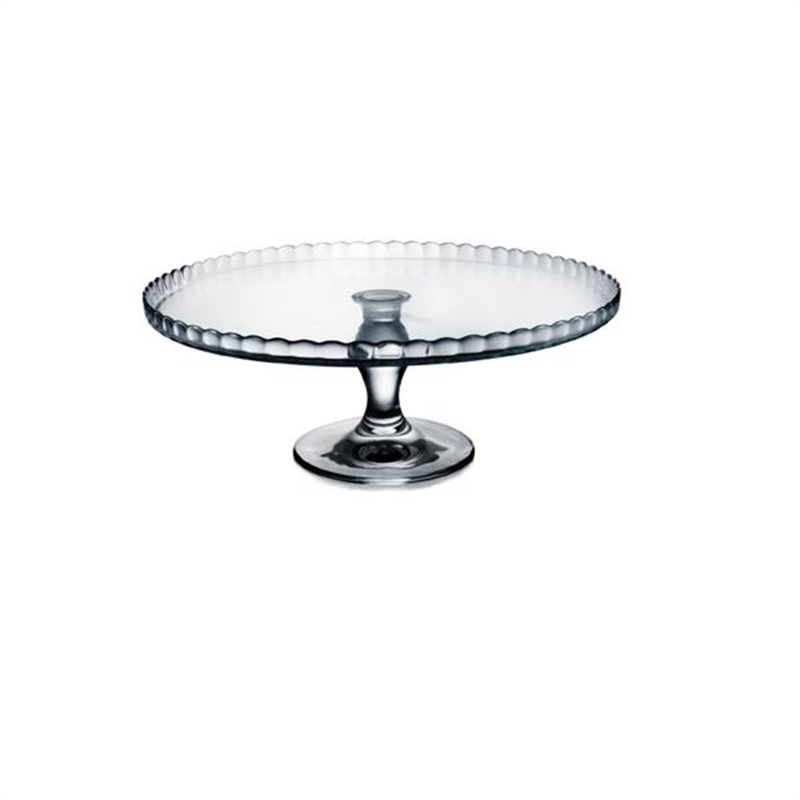 Alzata cm.32 vetro trasparente patisserie