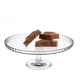 Alzata cm.32 vetro trasparente patisserie