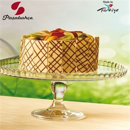 Alzata cm.32 vetro trasparente patisserie