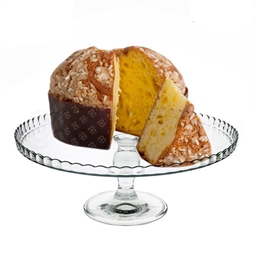 Alzata cm.32 vetro trasparente patisserie