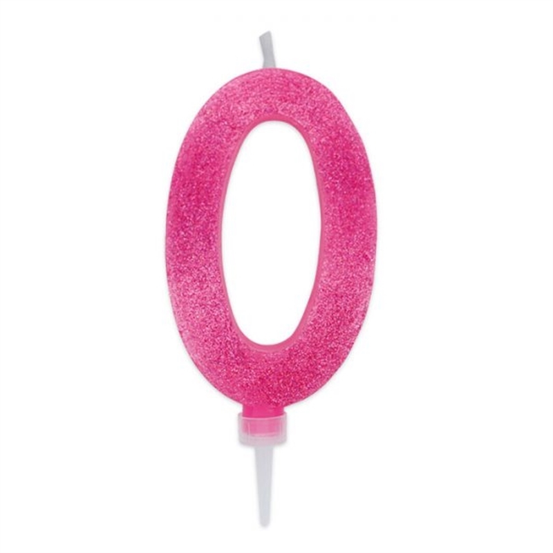 Candela Max Fucsia Glitter 15 cm