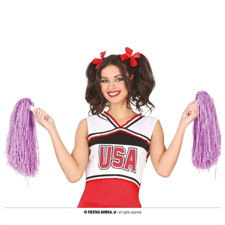 Paio Pom-Pom metal viola