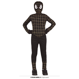 Costume Eroe Nero 10/12 anni
