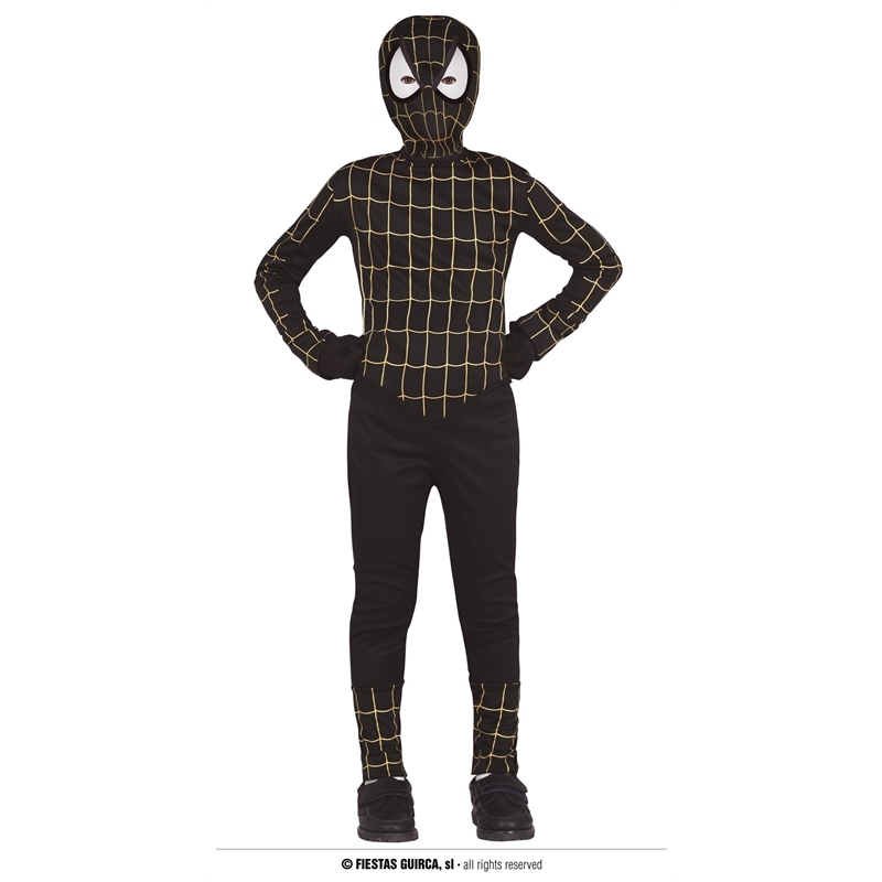 Costume Eroe Nero 10/12 anni