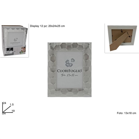 Cornice Legno Silver Per Foto 13x18