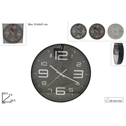 Orologio Da Muro Tondo Con Numeri 3D 3 Colori Assortiti