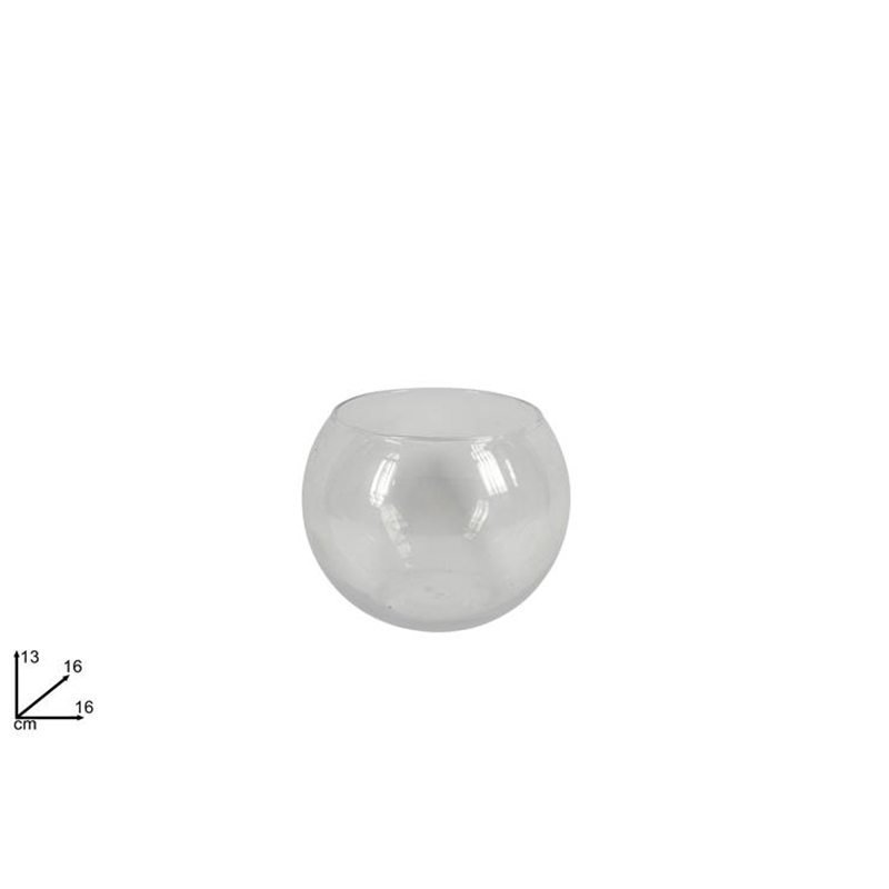 Vaso Palla Vetro 16 Cm 