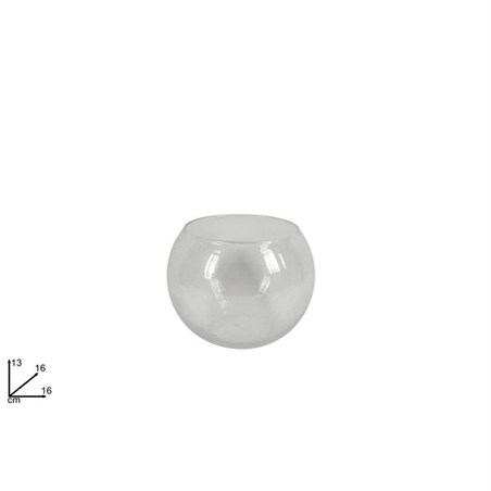 Vaso Palla Vetro 16 Cm 