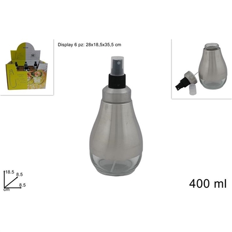 Bottiglia Vetro In Metallo Spray 400 Ml