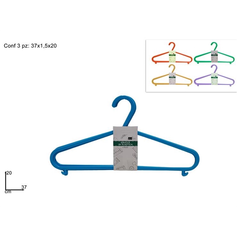 Gruccie In Plastica Set 3 Pezzi