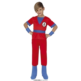 Costume Ninja Rosso 5/6 anni