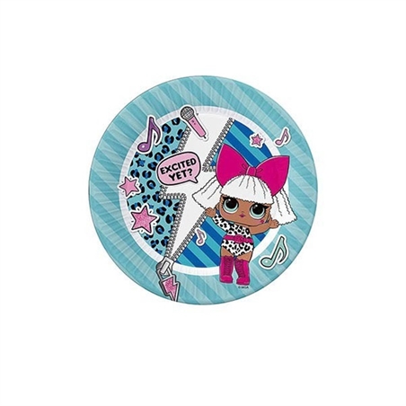 Piatti in carta 23 cm Lol Surprise 8 pz