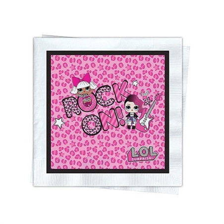 Tovaglioli 33x33 cm Lol Surprise 20 pz