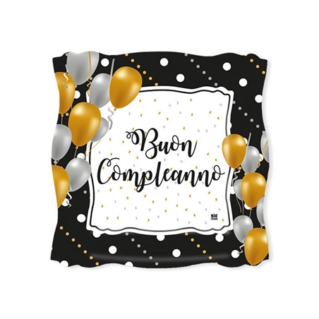 Piatti 19 cm Buon Compleanno Prestige 8 pezzi