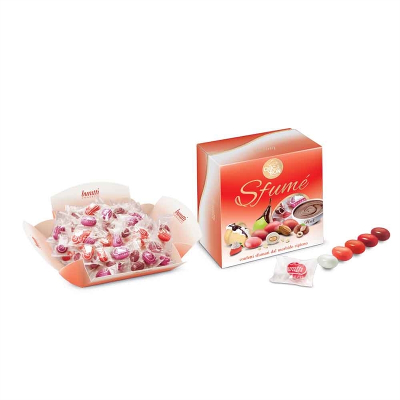 Confetti Vassoio Sfumè Rosso 500 grammi