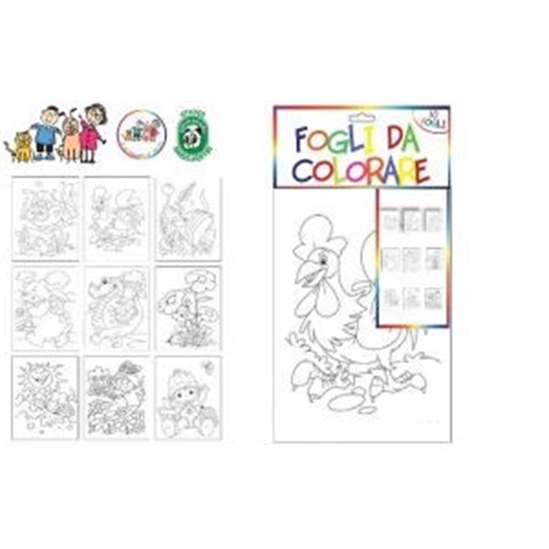 Fogli Da colorare 10 Modelli Assortiti