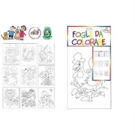 Fogli Da colorare 10 Modelli Assortiti