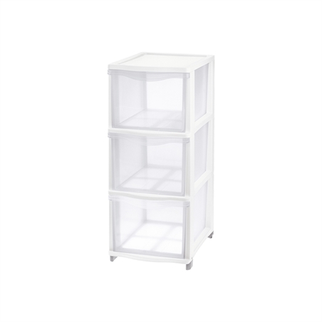 Cassettiera modulare Cover Line Bianca tre cassetti alti